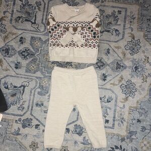 Carter’s 18 Month Cream Knit Sweater and Pants Set